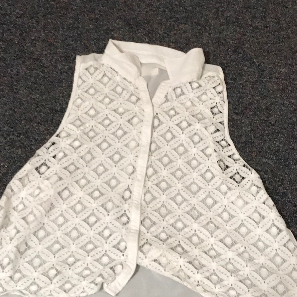 White muscle blouse